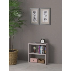 Тумба под ТВ 3563_StellajTranSmalGrey, 55x59.6x25 см, ЛДСП, серая Тумба под ТВ 3563_StellajTranSmalGrey, 55x59.6x25 см, ЛДСП, серая