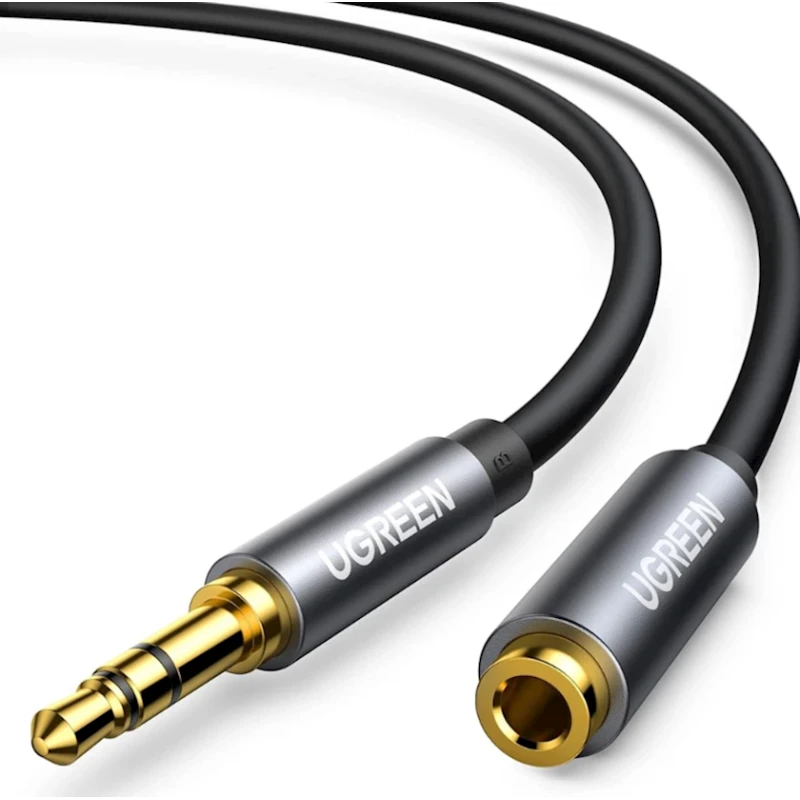 Кабель Ugreen AV118 Mini Jack 3.5mm Male to 2x Mini Jack 3.5mm Female, 5 м