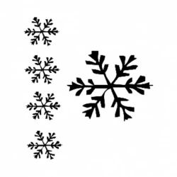 Набор трафаретов Cadence Snowflakes D Serie D912, 15х20 см