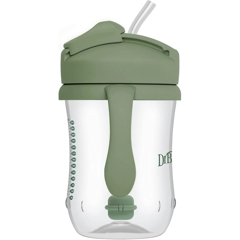 Поильник с трубочкой Dr.Brown's Milestones TC91104-P12, зеленый, 270 мл, 6+ мес Поильник с трубочкой Dr.Brown's Milestones TC91104-P12, зеленый, 270 мл, 6+ мес