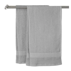 Полотенце банное JYSK Uppsala, 65x130 см, хлопок, светло-серый
