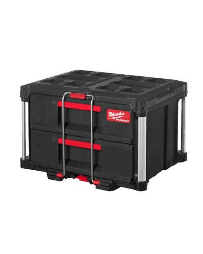 Qutu Milwaukee Packout 4932472129, 2 siyirmə bölmələri ilə, 1 əd, qara