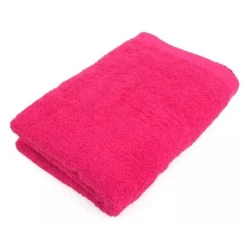 Полотенце Lasa Home Fuksiya хлопок, розовое, 70x140 см