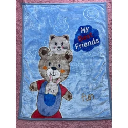 Детское одеяло MiraNova SF-495, велюр, разноцветное, 105х140 см