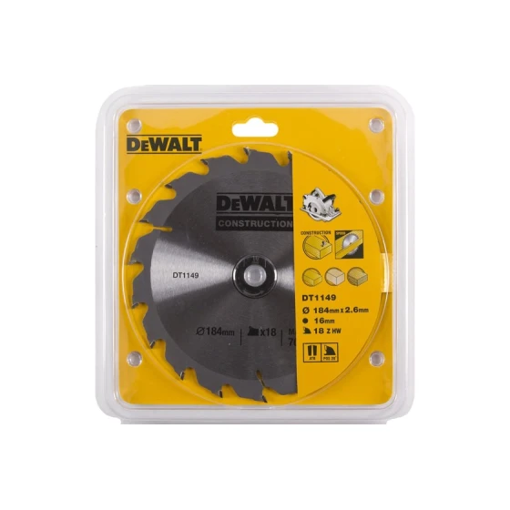 Пильный диск DeWALT DT1149 184x2.6x16 мм 18T