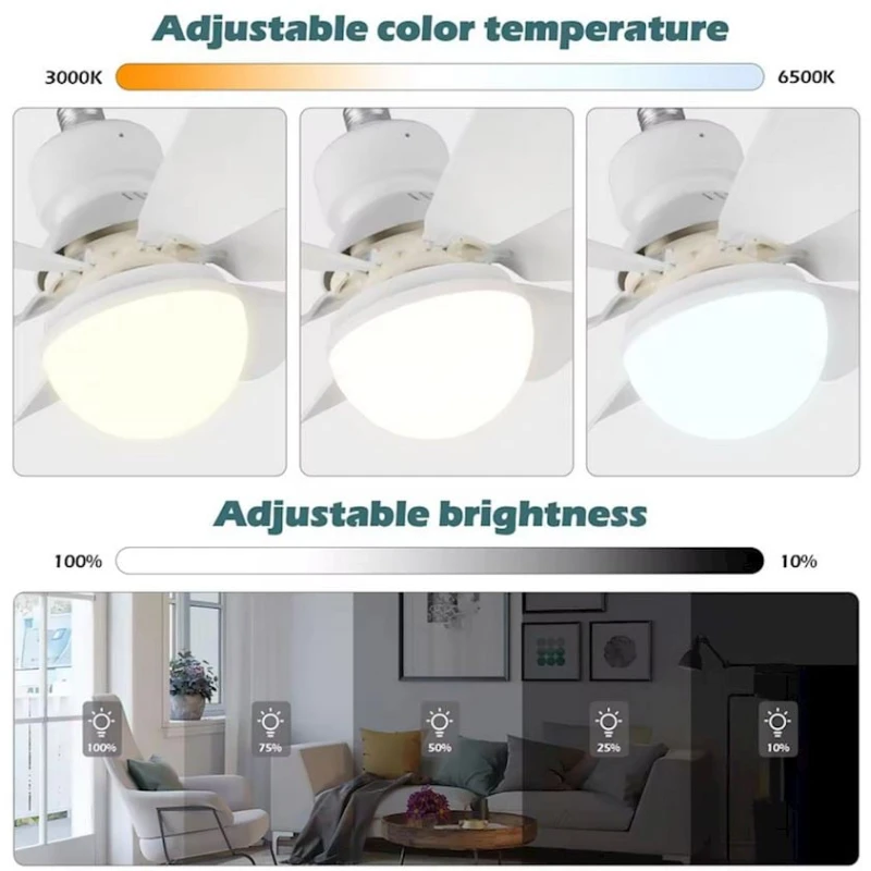 Потолочный вентилятор-лампочка light_01, 30W Потолочный вентилятор-лампочка light_01, 30W