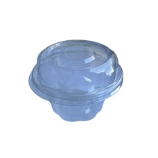 Dondurma üçün birdəfəlik qab dəsti qapaq ilə Loyal 5068118950, karton, şəffaf, 10+10.5x5.335+2.835 sm, 250 ml, 1000 əd
