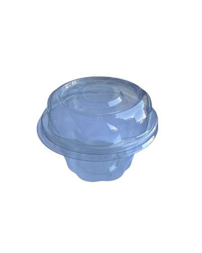Dondurma üçün birdəfəlik qab dəsti qapaq ilə Loyal 5068118950, karton, şəffaf, 10+10.5x5.335+2.835 sm, 250 ml, 1000 əd