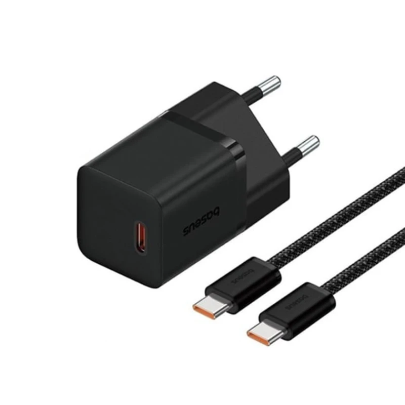 Сетевое зарядное устройство Baseus GaN5 Fast Charger Mini 1C 30 W, Черный Сетевое зарядное устройство Baseus GaN5 Fast Charger Mini 1C 30 W, Черный