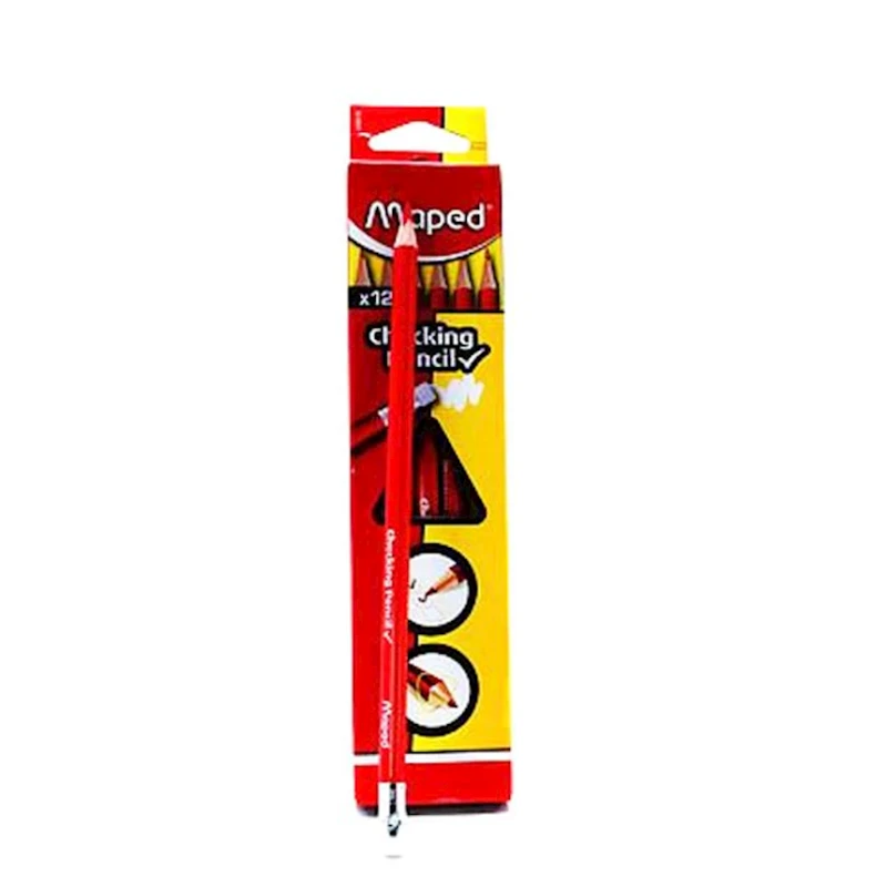 Набор цветных карандашей Maped Checking Pencil Red 838510, 12 шт Набор цветных карандашей Maped Checking Pencil Red 838510, 12 шт