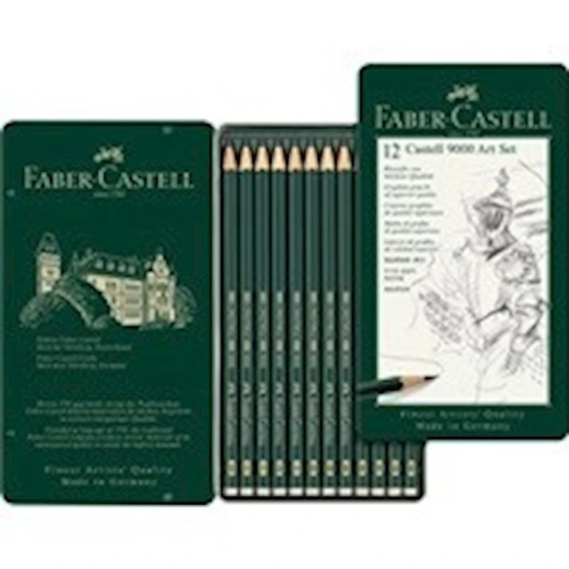 Набор карандашей Faber-Castell 9000 Art Set 8B-2H, 12 шт Набор карандашей Faber-Castell 9000 Art Set 8B-2H, 12 шт