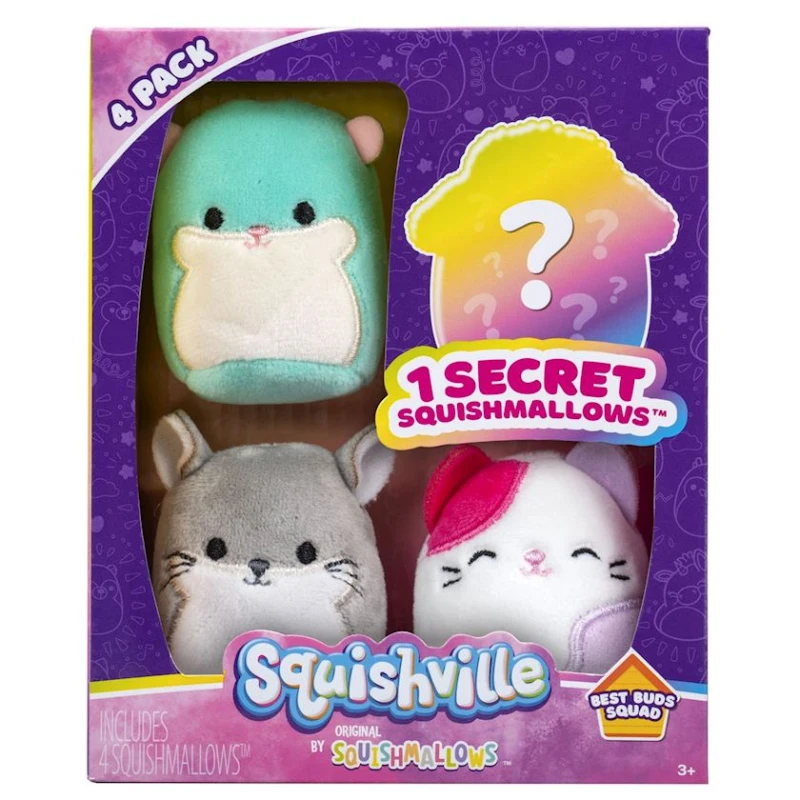 Набор мягких игрушек Jazwares Best Buds SQM0383, 3+ лет, 3 шт.