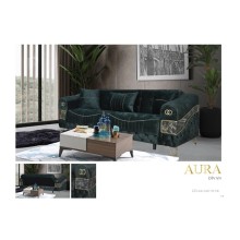 Divan Aura yaşıl, 230x80x98 sm