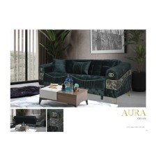 Divan Aura yaşıl, 230x80x98 sm