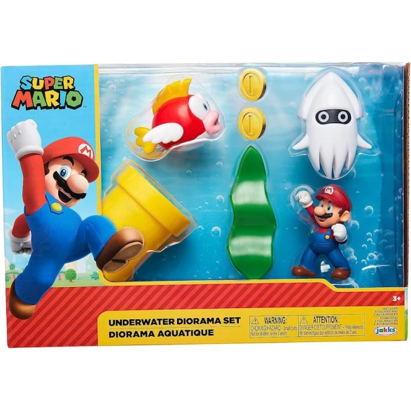 Fiqur dəsti Jakks Pacific Super Mario Underwater Diorama