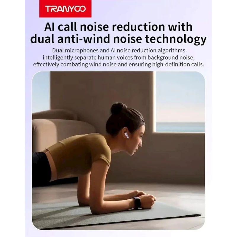 Беспроводные наушники Tranyoo T-M26 White
