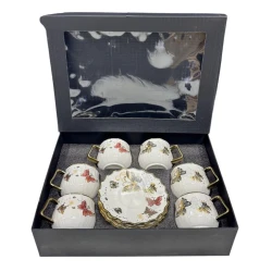 Набор чашек с блюдцами Sahara 00004403, разноцветный, 12 шт Набор чашек с блюдцами Sahara 00004403, разноцветный, 12 шт