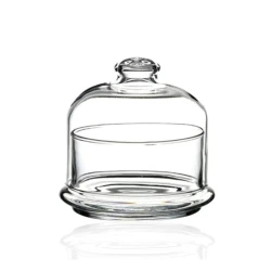 Сахарница NH_96814, 11 см, стекло, с крышкой, прозрачный