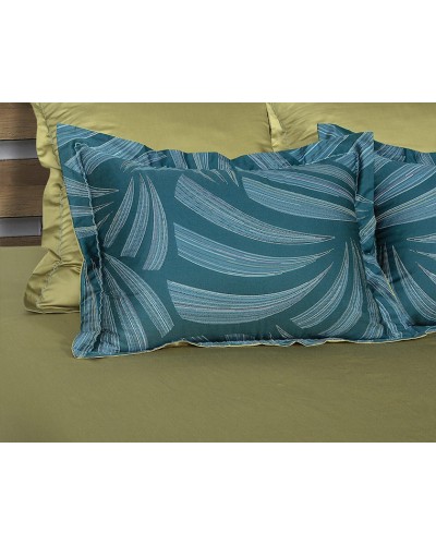 Yataq dəsti Артпостель Морган, yorğan üzü 180x215 sm, mələfə 220x240 sm, yastıq üzü 50x70/70x70 sm, ikinəfərlik, mako-satin, yaşıl