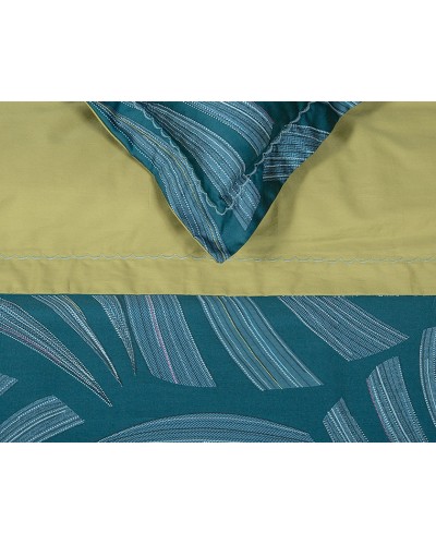 Yataq dəsti Артпостель Морган, yorğan üzü 180x215 sm, mələfə 220x240 sm, yastıq üzü 50x70/70x70 sm, ikinəfərlik, mako-satin, yaşıl