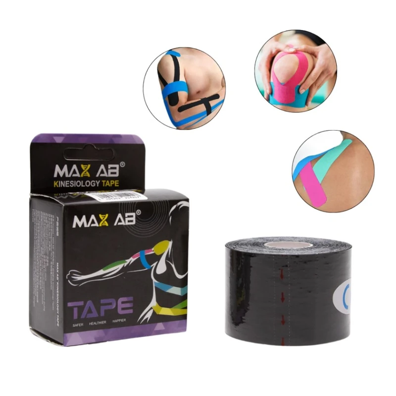 Kinezio teyp Max Lab, 500x500x5 sm, qara