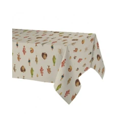 Süfrə Atenas Peces, düzbucaq, pambıq/poliester, bej, 150x200 sm