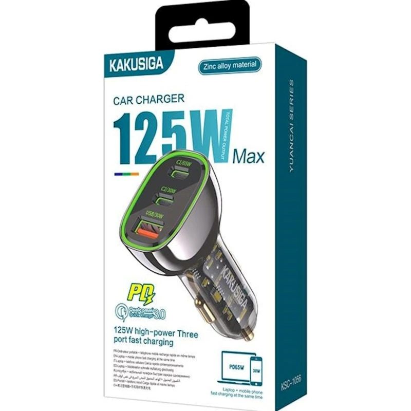 Автомобильное зарядное устройство Kakusiga KSC-1056 Black