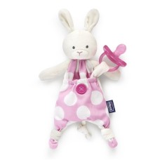 Əmzik tutucu ilə yumşaq dəsmal Chicco Pocket Friend, çəhrayı