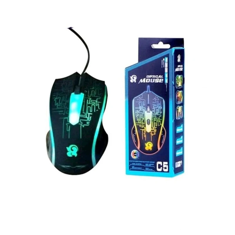 Siçan Gaming Optical Mouse C5 Black