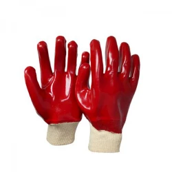 Перчатки, ПВХ, красный Перчатки, ПВХ, красный