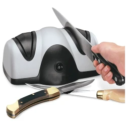 Электрическая точилка для ножей ATV-123, серебристая Электрическая точилка для ножей ATV-123, серебристая