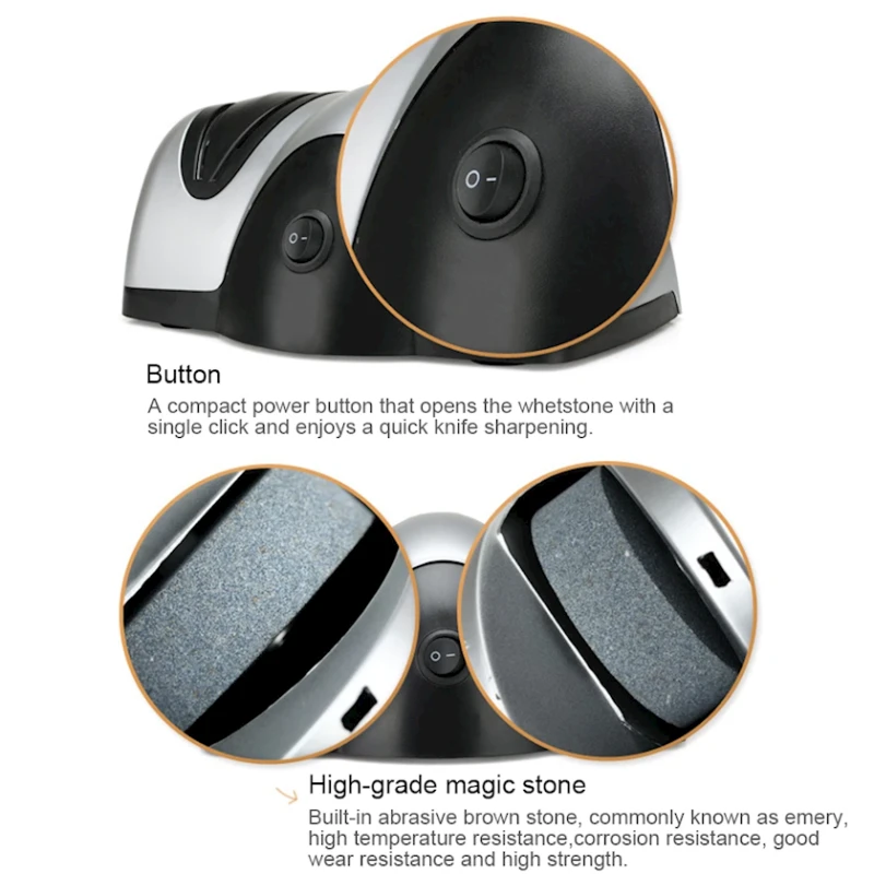 Elektrikli bıçaq itiləyici ATV-123, gümüşü Elektrikli bıçaq itiləyici ATV-123, gümüşü