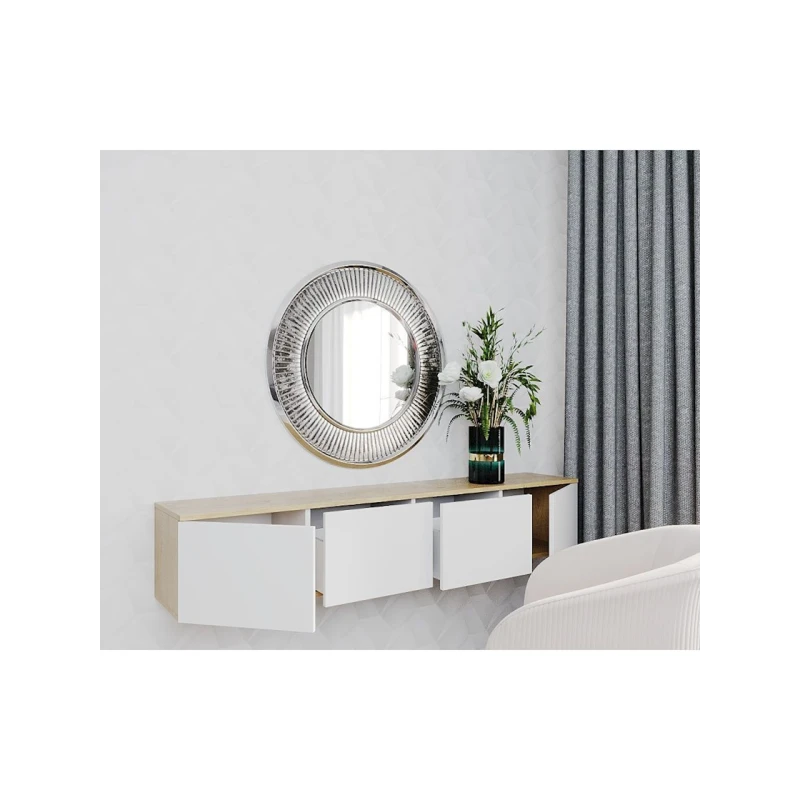 Тв тумба Letta,30х25х160 см,ЛДСП,белый Тв тумба Letta,30х25х160 см,ЛДСП,белый