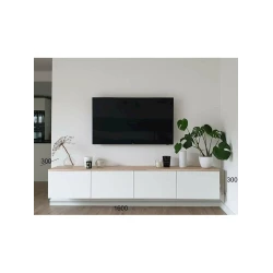 Тв тумба Letta,30х25х160 см,ЛДСП,белый Тв тумба Letta,30х25х160 см,ЛДСП,белый