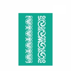 Trafaret yapışqan Rosa Talent, 13x20 sm, №502, Ajur