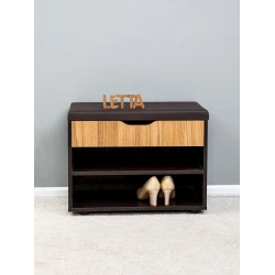 Тумба для обуви Letta, 47х31х61.5 см, ЛДСП, коричневая