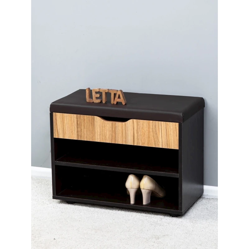 Тумба для обуви Letta, 47х31х61.5 см, ЛДСП, коричневая