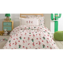 Комплект детского постельного белья Yataş Alpaca, одеяло 150x220 см, простыня 100x200 см, наволочка 50x70 см, односпальный, хлопок/полиэстер, Ekru Комплект детского постельного белья Yataş Alpaca, одеяло 150x220 см, простыня 100x200 см, наволочка 50x70 см, односпальный, хлопок/полиэстер, Ekru