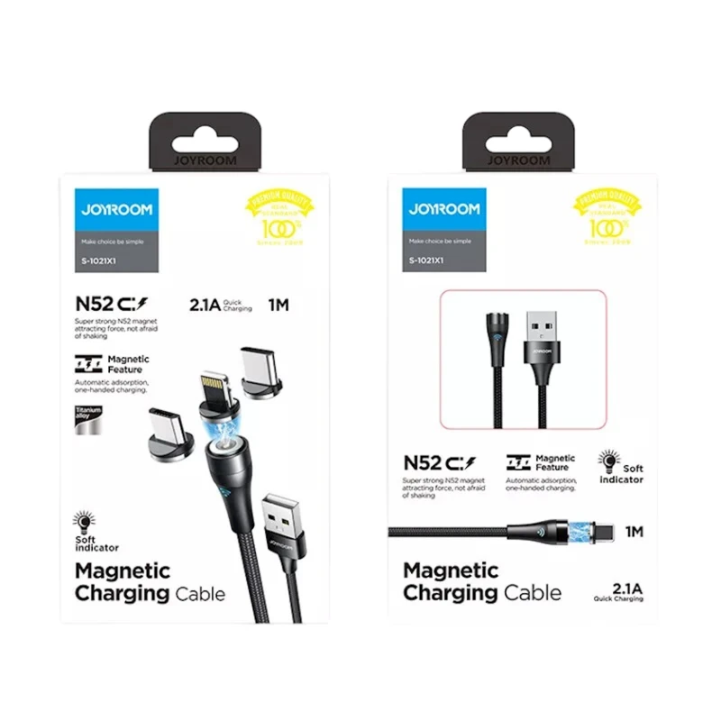 USB kabel Joyroom S-1021X1 USB to Lightning/Micro USB/Type - C, Qara