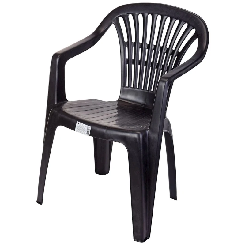 Stul 53x80 sm, plastik, qara