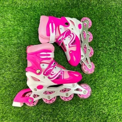 Роликовые коньки ST00212, M, размер 35-38, розовые