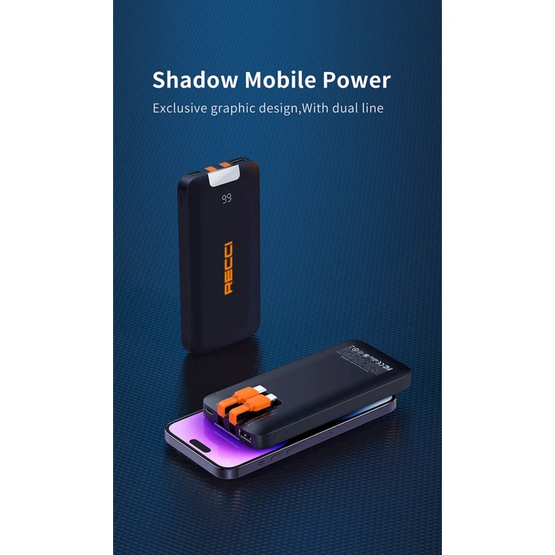 Внешний аккумулятор Recci RPB-N42 10000 mAh Black Внешний аккумулятор Recci RPB-N42 10000 mAh Black