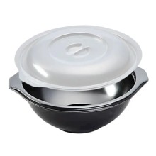 Şorba üçün birdəfəlik qablar dəsti Loyal 3552203030, polipropilen, 15х6 sm, qara, 1000 əd
