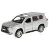 Машинка Технопарк Lexus LX570 12 см, металл, серебристый