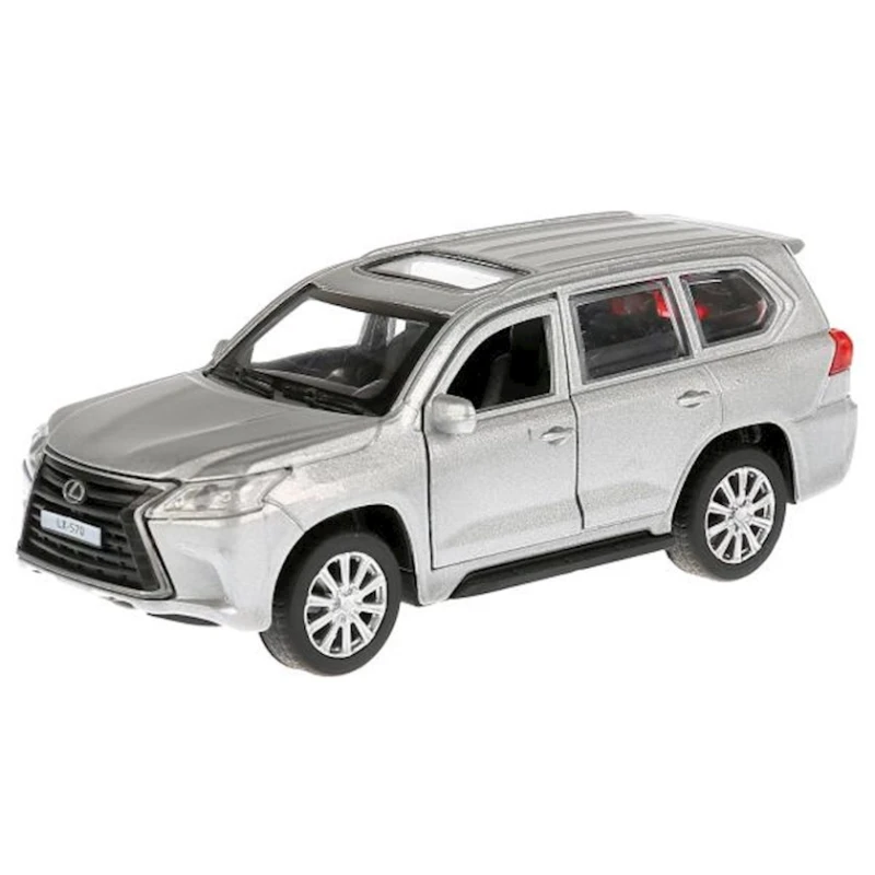 Машинка Технопарк Lexus LX570 12 см, металл, серебристый