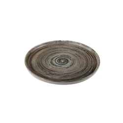 Тарелка Porland Stoneware Vintage, круглая, 15 см, коричневая