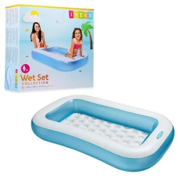 Детский бассейн İntex H57403, голубой, 166x100x28 см, 90 л