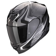 Motosikl dəbilqəsi Scorpion EXO-520 Evo Air Terra Black/Silver/White, ölçü L