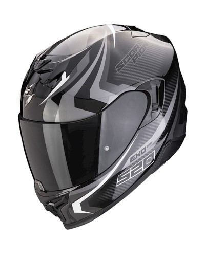 Motosikl dəbilqəsi Scorpion EXO-520 Evo Air Terra Black/Silver/White, ölçü L