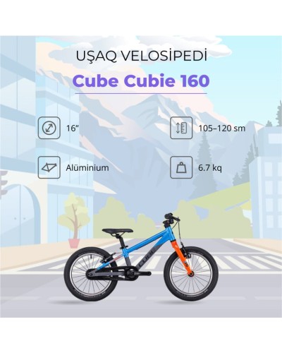 İkitəkərli uşaq velosipedi Cube Cubie 160 16
